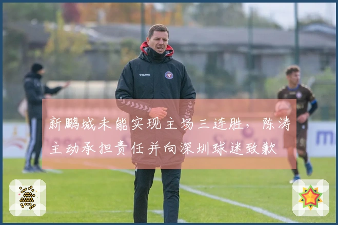 新鹏城未能实现主场三连胜，陈涛主动承担责任并向深圳球迷致歉